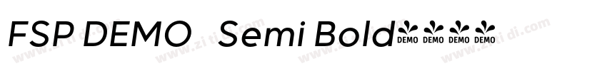 FSP DEMO   Semi Bold字体转换